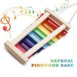 Colorful Bird Xylophone Toy with 8 Metal Keys