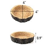 CalPalmy 2-Pack Reptile Food and Water Bowls