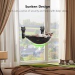 JUNSPOW Cordless Foldable Cat Window Perch