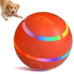 Interactive Tough Dog Ball - Motion-Activated Chew Toy