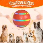 Interactive Tough Dog Ball - Motion-Activated Chew Toy