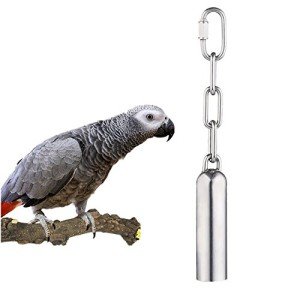 Stainless Steel Bell Toy for Parrots and Birds