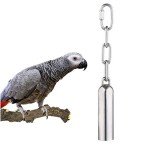 Stainless Steel Bell Toy for Parrots and Birds