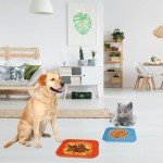 2-Pack 8" Dog Lick Mat for Treats and Relief