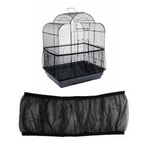 AIMALL Stretchable Bird Cage Guard Net - Black