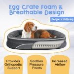 TUXOIUBA XL Orthopedic Dog Bed with Egg Foam