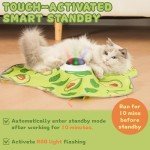 Interactive Cat Toy with Moving Feathers and Lights