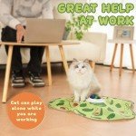 Interactive Cat Toy with Moving Feathers and Lights