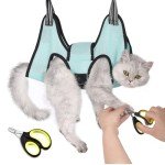 Cat Hammock Grooming Harness with Nail Clipper