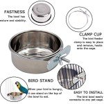 Stainless Steel Bird Feeding Bowls – 2 Pack
