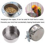 Stainless Steel Bird Feeding Bowls – 2 Pack