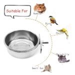 Stainless Steel Bird Feeding Bowls – 2 Pack