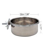 Stainless Steel Bird Feeding Bowls – 2 Pack
