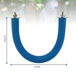 RYPET U-Shape Quartz Sand Parrot Perch