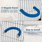 RYPET U-Shape Quartz Sand Parrot Perch