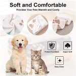 Soft Paw Print Dog and Cat Blanket 2 Pack