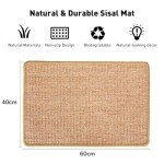 FUKUMARU Sisal Cat Scratching Mat, 60x40 cm