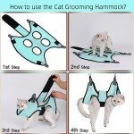 Cat Hammock Grooming Harness with Nail Clipper