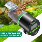 Rechargeable Automatic Fish Feeder with Moisture-Proof Design