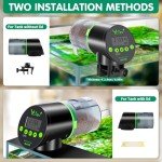Rechargeable Automatic Fish Feeder with Moisture-Proof Design