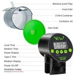 Rechargeable Automatic Fish Feeder with Moisture-Proof Design