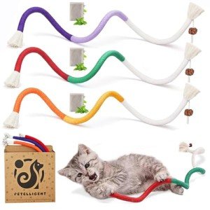 3-Pack Interactive Cat Rope Toys for Kittens