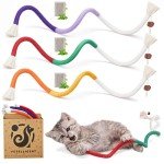 3-Pack Interactive Cat Rope Toys for Kittens