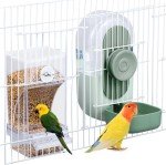 Automatic Bird Feeder and Water Dispenser Set