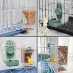 Automatic Bird Feeder and Water Dispenser Set