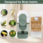 Automatic Bird Feeder and Water Dispenser Set