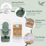 Automatic Bird Feeder and Water Dispenser Set