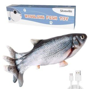 Wiggling Fish USB Rechargeable Cat Toy for Fun