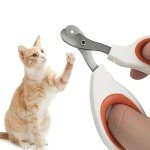 Vesslam Cat Nail Clippers with Safety Circular Hole