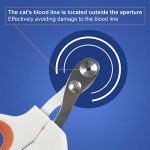 Vesslam Cat Nail Clippers with Safety Circular Hole
