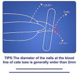 Vesslam Cat Nail Clippers with Safety Circular Hole