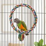 Colorful Bird Rope Swing and Climbing Toy