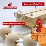Wooden Chicken Swing Toy for Birds and Poultry
