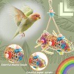 Colorful 6-Piece Parrot Toy Set with Bell