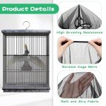 Large Bird Cage Cover with Seed Catcher Net