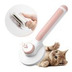 Self-Cleaning Cat Grooming Brush for All Fur Types