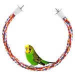 Jusney 48-Inch Bungee Bird Rope Perch Toy