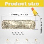 Bird Seagrass Mat Hammock & Climbing Rope