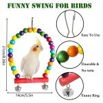 7-Piece Colorful Bird Toys and Accessories Set