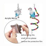 7-Piece Colorful Bird Toys and Accessories Set