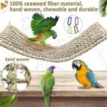 Seagrass Hammock for Birds with Climbing Ropes