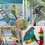 7-Piece Colorful Bird Toys and Accessories Set
