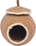 Coconut Shell Birdhouse Nest for Parakeets & More