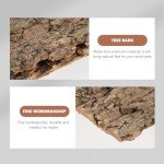 2PCS Cork Bark for Reptiles and Terrariums