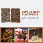 2PCS Cork Bark for Reptiles and Terrariums