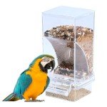 No-Mess Transparent Bird Feeder for Small Birds